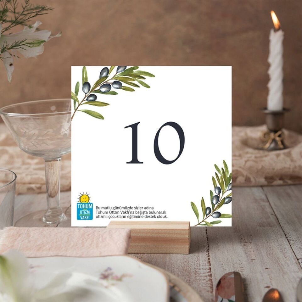 Masa Kartı | Zeytin Dalı