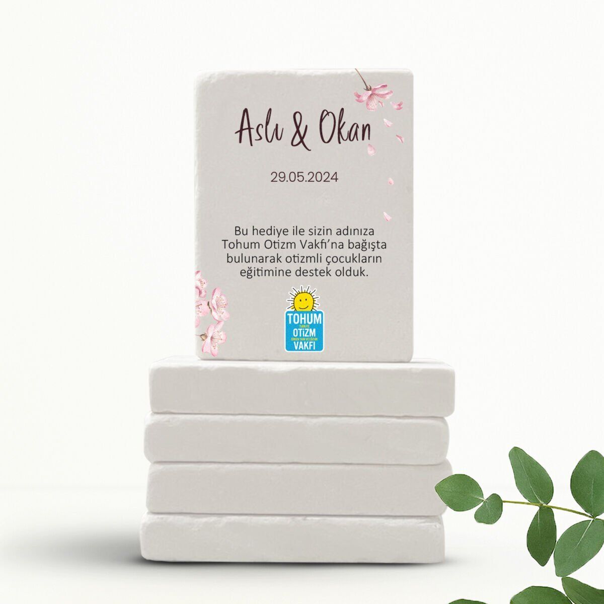 Doğal Taş Magnet | Kiraz Çiçeği