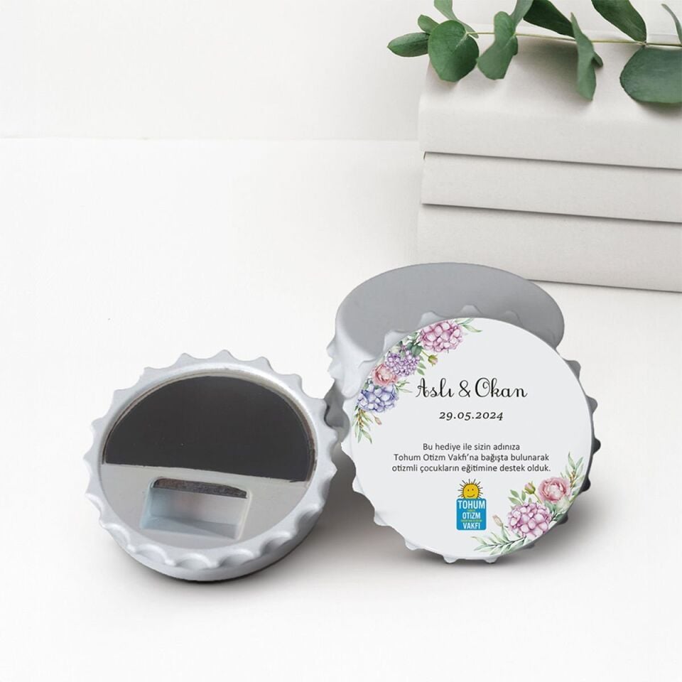 Kapak Açacak Magnet | Ortanca Çiçek