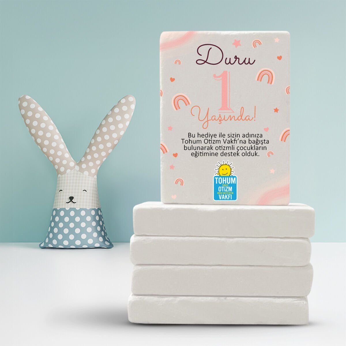 Doğal Taş Magnet | Gökkuşağı