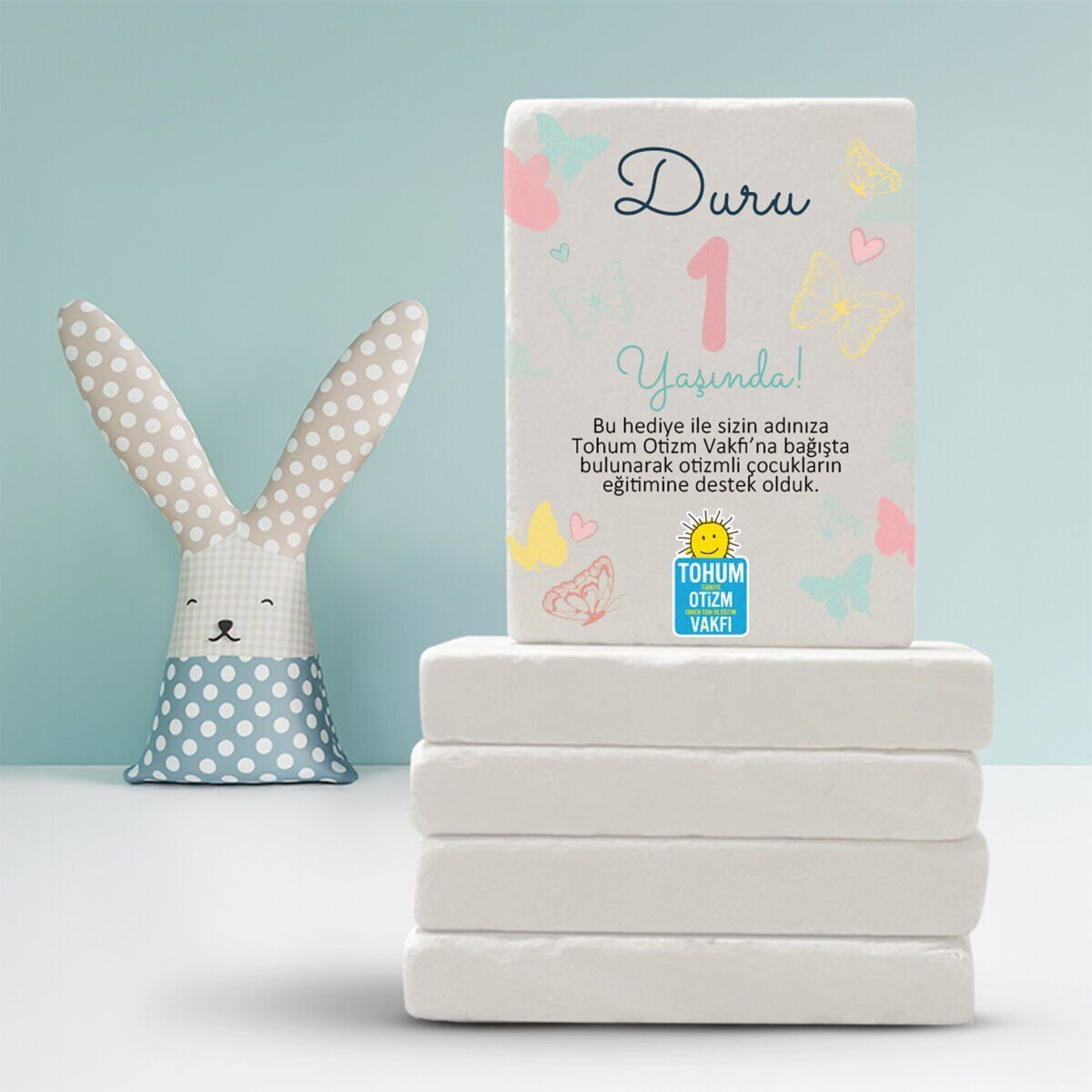 Doğal Taş Magnet | Kelebek