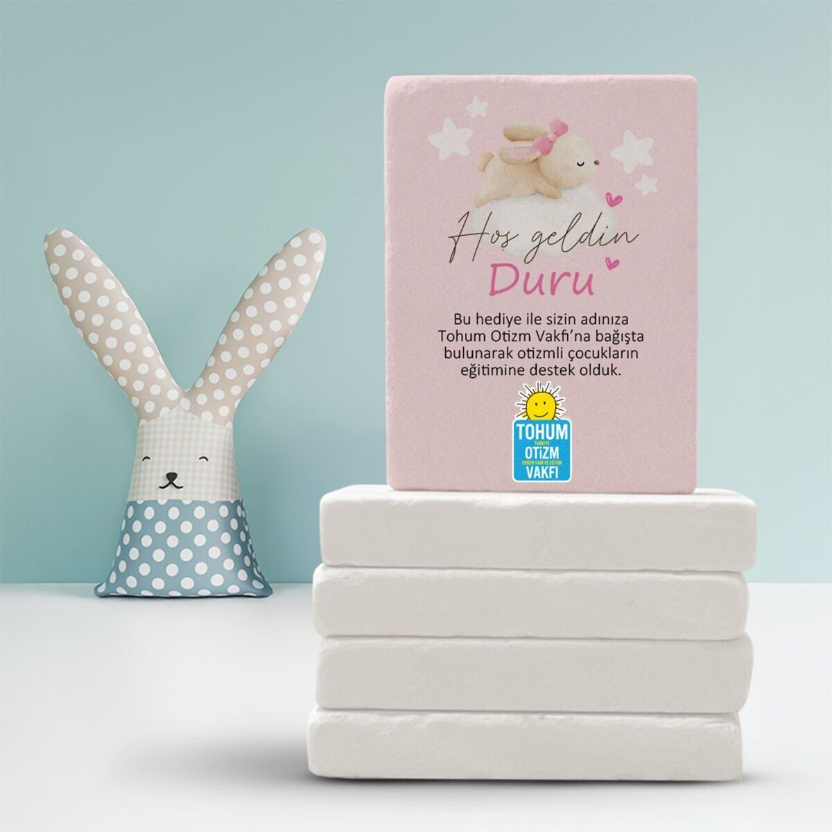 Doğal Taş Magnet | Tavşan