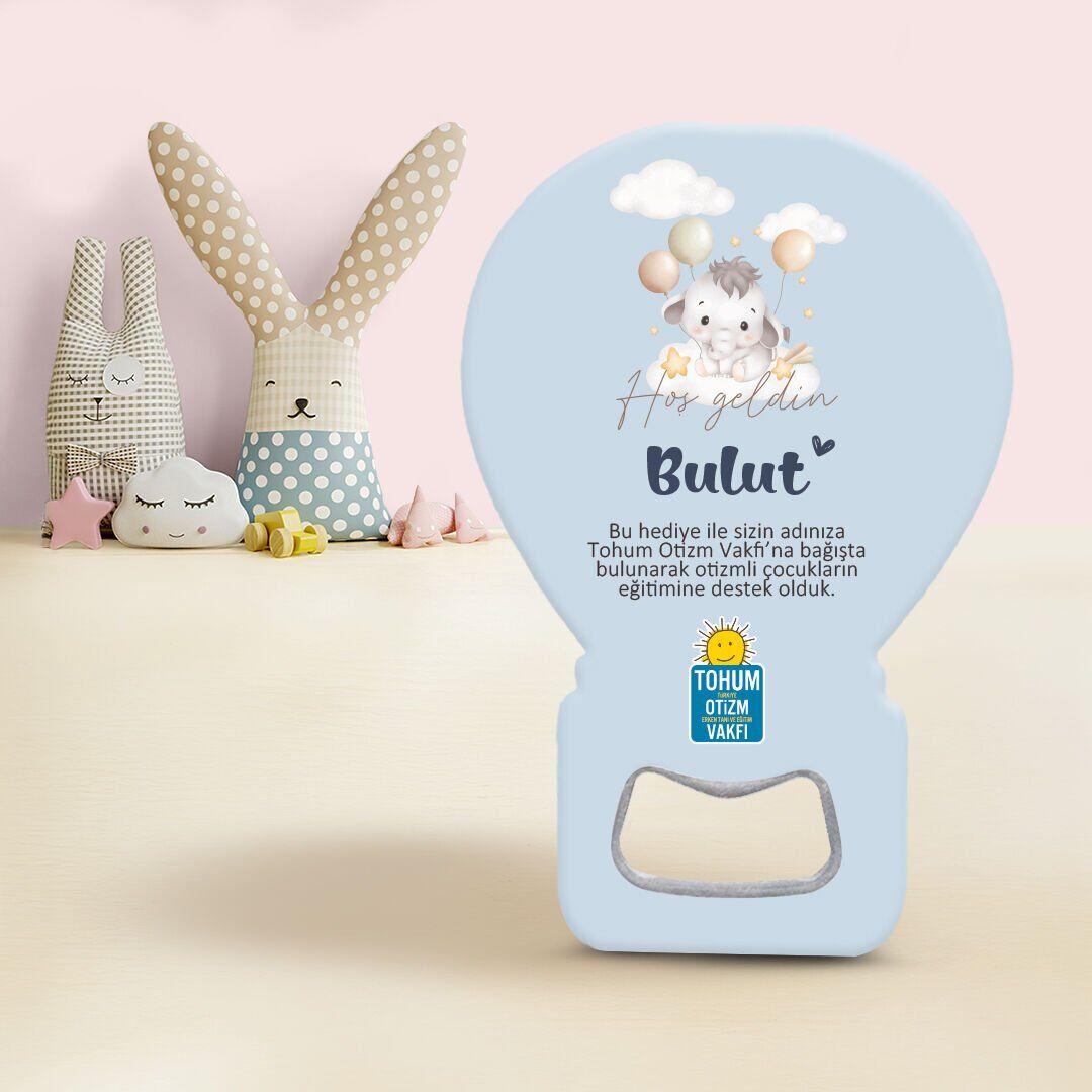 Balon Açacak Magnet | Mavi Fil