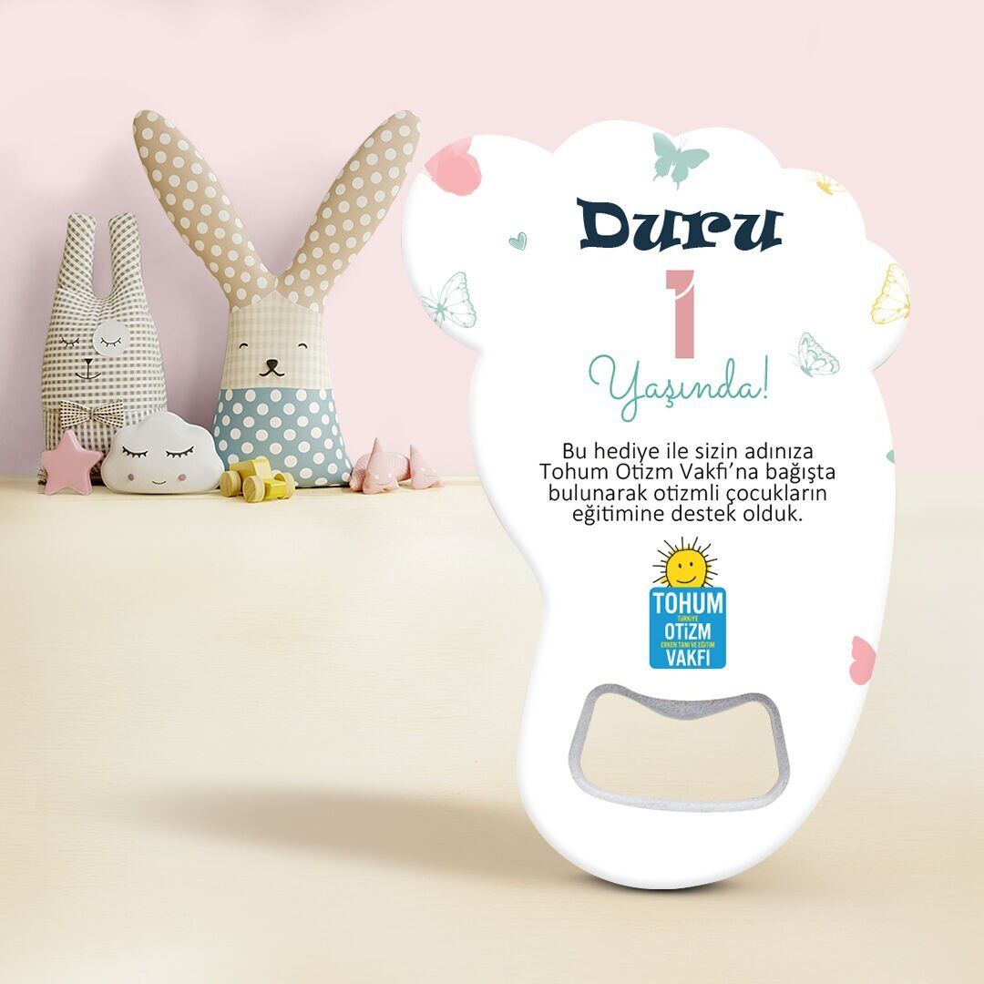 Ayak İzi Açacak Magnet | Kelebek